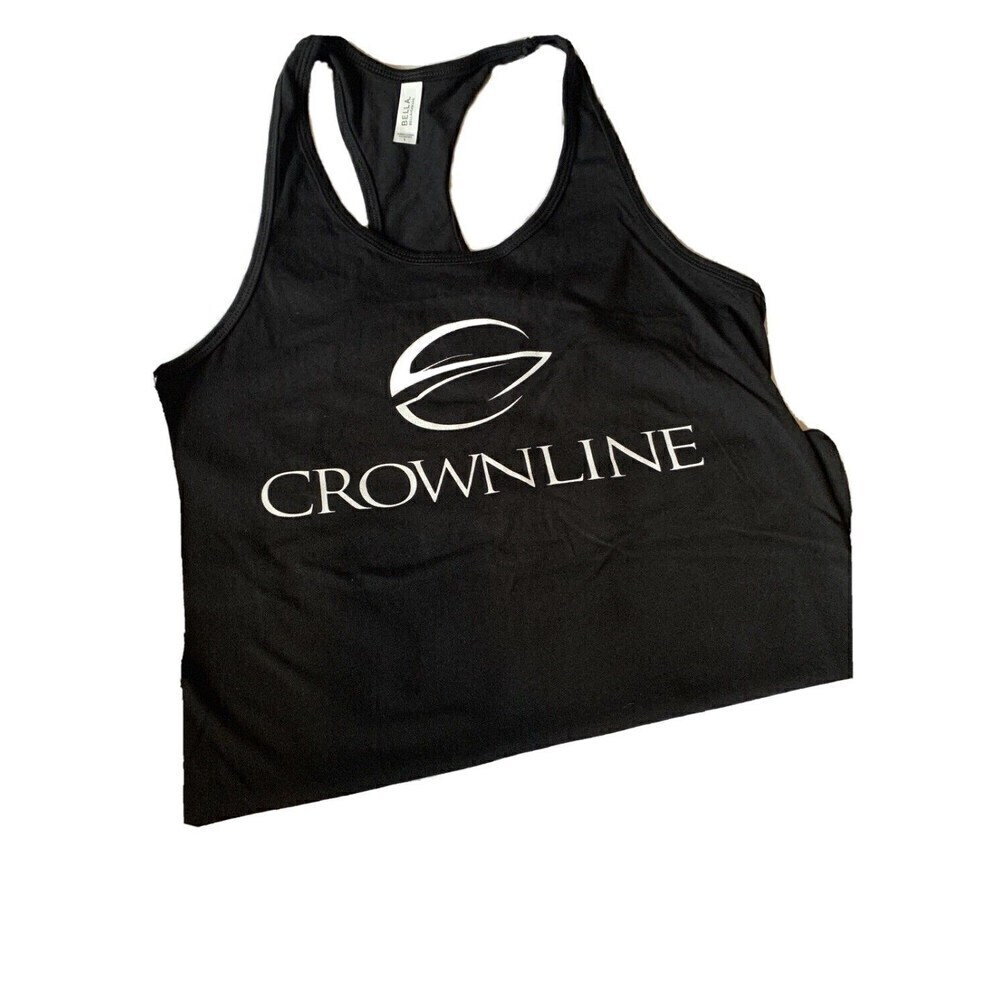 CROWNLINE Ladies Crossback Tank - Black L